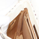 BURBERRY Nova Check Shoulder Bag Canvas Beige Silver Auth yk18321-19