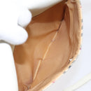 BURBERRY Nova Check Shoulder Bag Canvas Beige Silver Auth yk18321-12