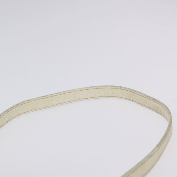 BURBERRY Nova Check Shoulder Bag Canvas Beige Silver Auth yk18321