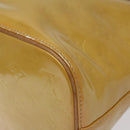 LOUIS VUITTON Monogram Vernis Houston Hand Bag Beige M91004 LV Auth yk18346-15