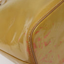 LOUIS VUITTON Monogram Vernis Houston Hand Bag Beige M91004 LV Auth yk18346-16