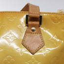 LOUIS VUITTON Monogram Vernis Houston Hand Bag Beige M91004 LV Auth yk18346-17