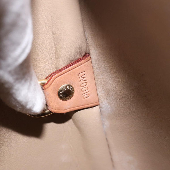 LOUIS VUITTON Monogram Vernis Houston Hand Bag Beige M91004 LV Auth yk18346