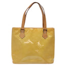 LOUIS VUITTON Monogram Vernis Houston Hand Bag Beige M91004 LV Auth yk18346-2
