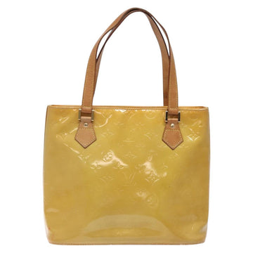 LOUIS VUITTON Monogram Vernis Houston Hand Bag Beige M91004 LV Auth yk18346 - 0