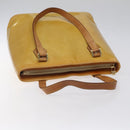 LOUIS VUITTON Monogram Vernis Houston Hand Bag Beige M91004 LV Auth yk18346-6