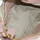 PRADA Hand Bag Leather 2way Pink Gold Auth yk18353M-10