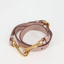 PRADA Hand Bag Leather 2way Pink Gold Auth yk18353M-24