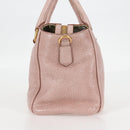 PRADA Hand Bag Leather 2way Pink Gold Auth yk18353M-3