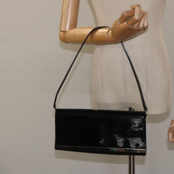 LOUIS VUITTON Electric Epi Pochette Sevigne Bag Black M4055N LV Auth yk18368