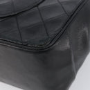 CHANEL Matelasse Chain Hand Bag Lamb Skin Vintage Black Gold CC Auth yk18374A-12