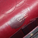 CHANEL Matelasse Chain Hand Bag Lamb Skin Vintage Black Gold CC Auth yk18374A-20
