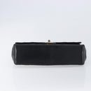 CHANEL Matelasse Chain Hand Bag Lamb Skin Vintage Black Gold CC Auth yk18374A-9