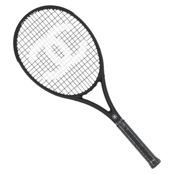 CHANEL Tennis Racket Case Set COCO Mark plastic Black White CC Auth yk18381V