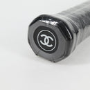 CHANEL Tennisschläger-Etui-Set COCO Mark Plastik Schwarz Weiß CC Auth yk18381V-10