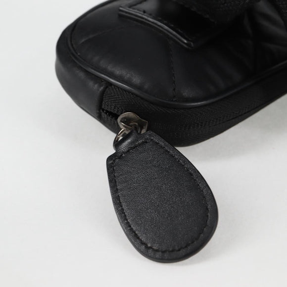 CHANEL Tennis Racket Case Set COCO Mark plastic Black White CC Auth yk18381V