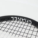 CHANEL Tennis Racket Case Set COCO Mark plastic Black White CC Auth yk18381V-6