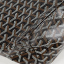 GOYARD Herringbone Saint Louis PM Tote Bag PVC Leather Black Auth yk18382SM-9
