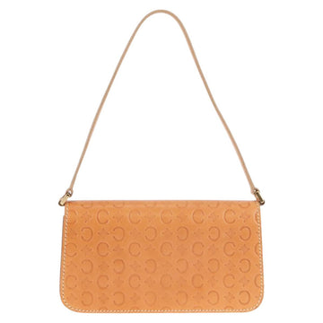 CELINE C Macadam Canvas Accessory Pouch Beige Gold Auth yk18393V - 0