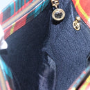 VERSACE Tote Bag Canvas Red Gold Auth yk18395-19