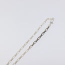 GUCCI Interlocking Necklace Ag925 Silver Auth yk18400-10