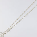 GUCCI Interlocking Necklace Ag925 Silver Auth yk18400-4