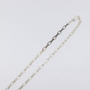 GUCCI Interlocking Necklace Ag925 Silver Auth yk18400-5
