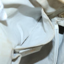 FENDI Chameleon Hand Bag Leather 2way White Gold Auth yk18403-20