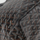 GOYARD Herringbone Saint Louis PM Tote Bag PVC Black Auth yk18410M-15
