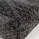 GOYARD Herringbone Saint Louis PM Tote Bag PVC Black Auth yk18410M-16