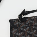 GOYARD Herringbone Saint Louis PM Tote Bag PVC Black Auth yk18410M-21