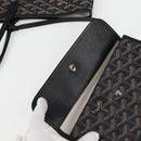 GOYARD Herringbone Saint Louis PM Tote Bag PVC Black Auth yk18410M-23