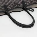 GOYARD Herringbone Saint Louis PM Tote Bag PVC Black Auth yk18410M-7
