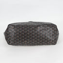 GOYARD Herringbone Saint Louis PM Tote Bag PVC Black Auth yk18410M-5