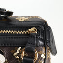 LOUIS VUITTON Monogram Eclipse Sequins Speedy 30 Bag Gold M40244 Auth yk18412M-17