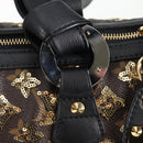 LOUIS VUITTON Monogram Eclipse Sequins Speedy 30 Tasche Gold M40244 Auth yk18412M-18