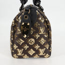 LOUIS VUITTON Monogram Eclipse Sequins Speedy 30 Tasche Gold M40244 Auth yk18412M-4