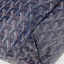 GOYARD Herringbone Saint Louis PM Tote Bag PVC Navy Auth yk18428M-9