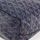 GOYARD Herringbone Saint Louis PM Tote Bag PVC Navy Auth yk18428M-16
