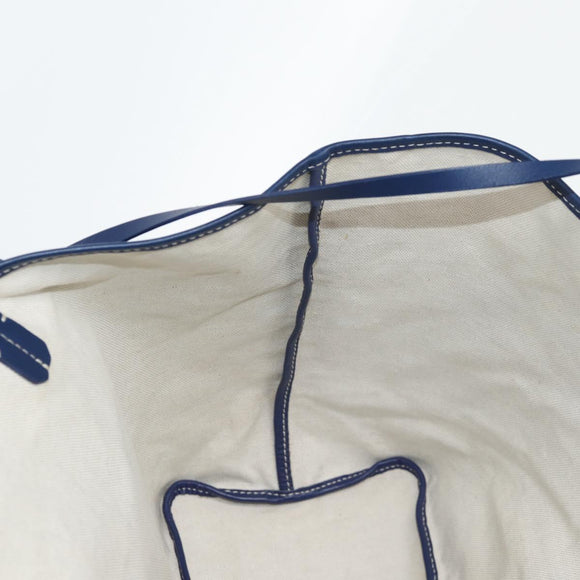 GOYARD Herringbone Saint Louis PM Tote Bag PVC Navy Auth yk18428M