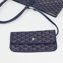 GOYARD Herringbone Saint Louis PM Tote Bag PVC Navy Auth yk18428M-18