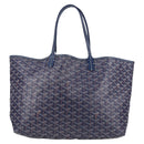GOYARD Herringbone Saint Louis PM Tote Bag PVC Navy Auth yk18428M-2