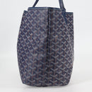 GOYARD Herringbone Saint Louis PM Tote Bag PVC Navy Auth yk18428M-4