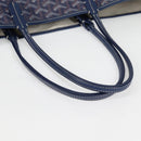 GOYARD Herringbone Saint Louis PM Tote Bag PVC Navy Auth yk18428M-7