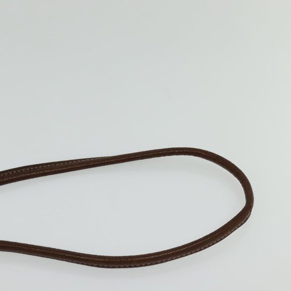 BURBERRY Nova Check Blue Label Shoulder Bag Wool Brown Auth yk18434