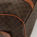 CELINE Macadam Canvas Hand Bag PVC Leather Brown Gold Auth yk18442V-8