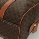 CELINE Macadam Canvas Hand Bag PVC Leather Brown Gold Auth yk18442V-15