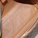 CELINE Macadam Canvas Hand Bag PVC Leather Brown Gold Auth yk18442V-9