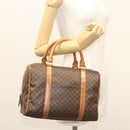 CELINE Macadam Canvas Hand Bag PVC Leather Brown Gold Auth yk18442V-24