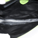 CELINE Shoulder Bag Leather Green Gold Auth yk18448-17